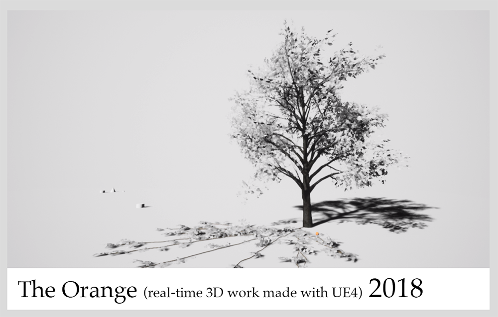 Orange real-time 3D sketch